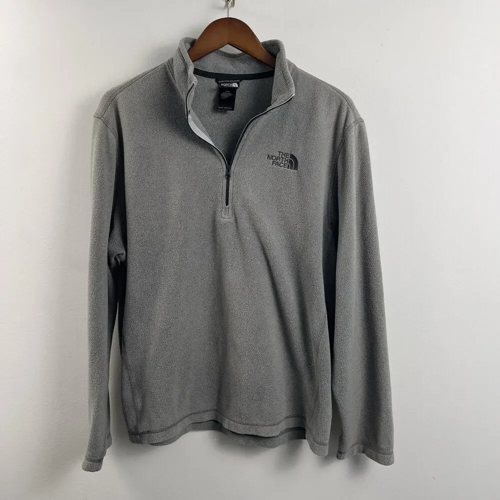 The North Face Fleece 1/4 Zip Grey Men’s Size Large Pullover